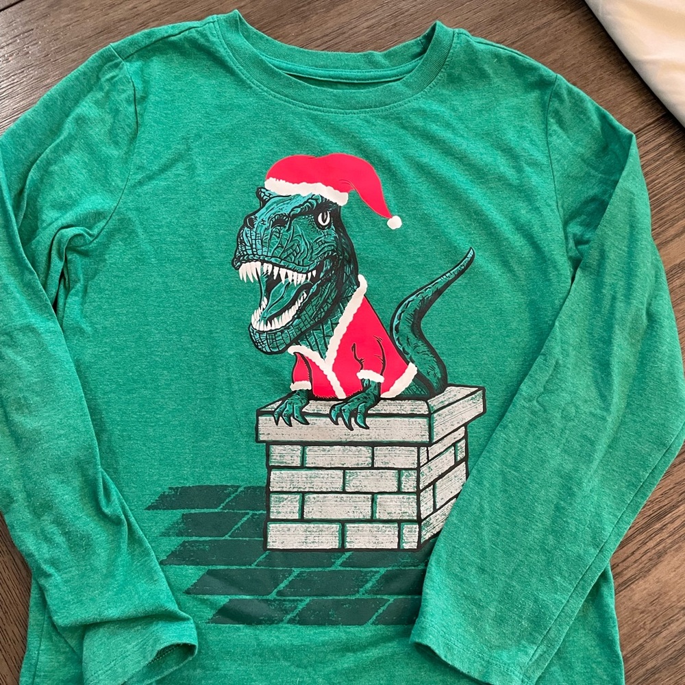 Dinosaur Christmas long sleeve